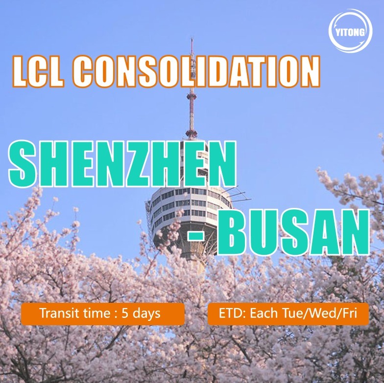 LCL Logistics From Shenzhen To Busan Korea